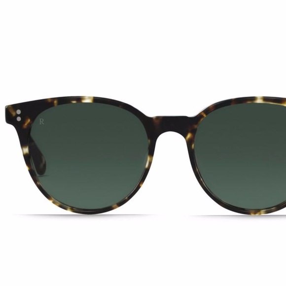 RAEN Tortoise Shell Sunglasses with Green Lenses - Picture 3 of 4